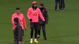 Man City train ahead of Leipzig tie