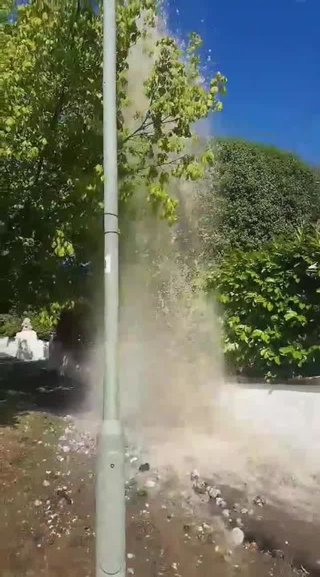 Live updates as burst main in Newton Abbot sends HUGE spout of water ...