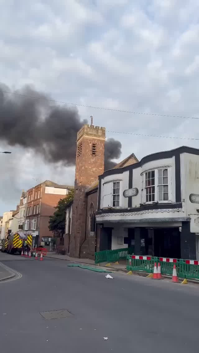 LIVE: Fire rages in Exeter city centre | Devon Live