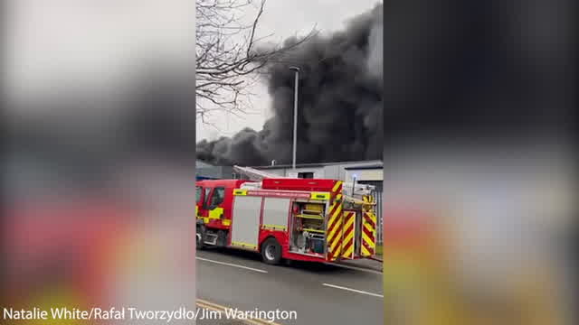LIVE: Massive fire breaks out in Wythenshawe as smoke billows from ...