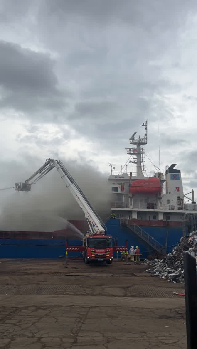 Fire put out at Albert Dock after firefighters work through the night ...