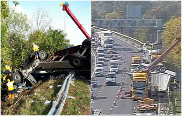 Recap: Long M5 delays after lorry driver seriously injured in crash ...