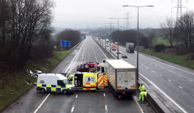 Updates after woman dies in serious M5 crash involving lorry and car ...