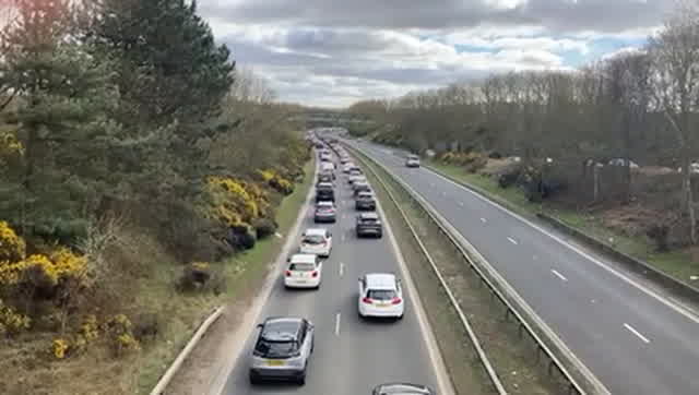 Ashington A189 traffic chaos LIVE: Updates as Spine Road crash causes ...