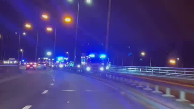 LIVE: Person taken to hospital after car overturns on A19 flyover ...