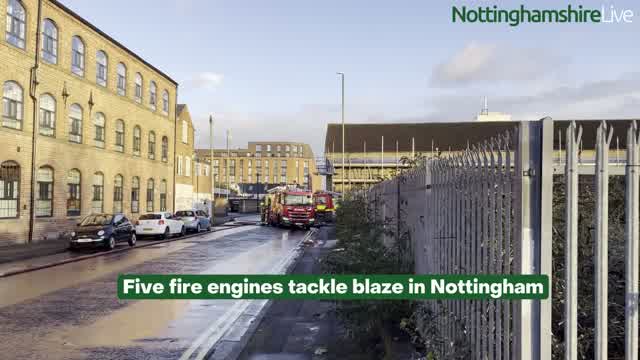 5 fire engines called to Nottingham fire at derelict city centre ...