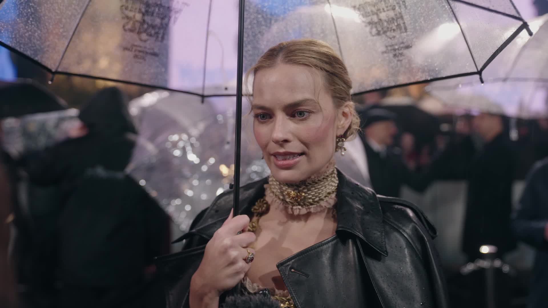 Margot Robbie and Jacob Elordi at the UK premiere of Wuthering Heights