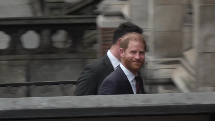Prince Harry arrives for day four of High Court hearing