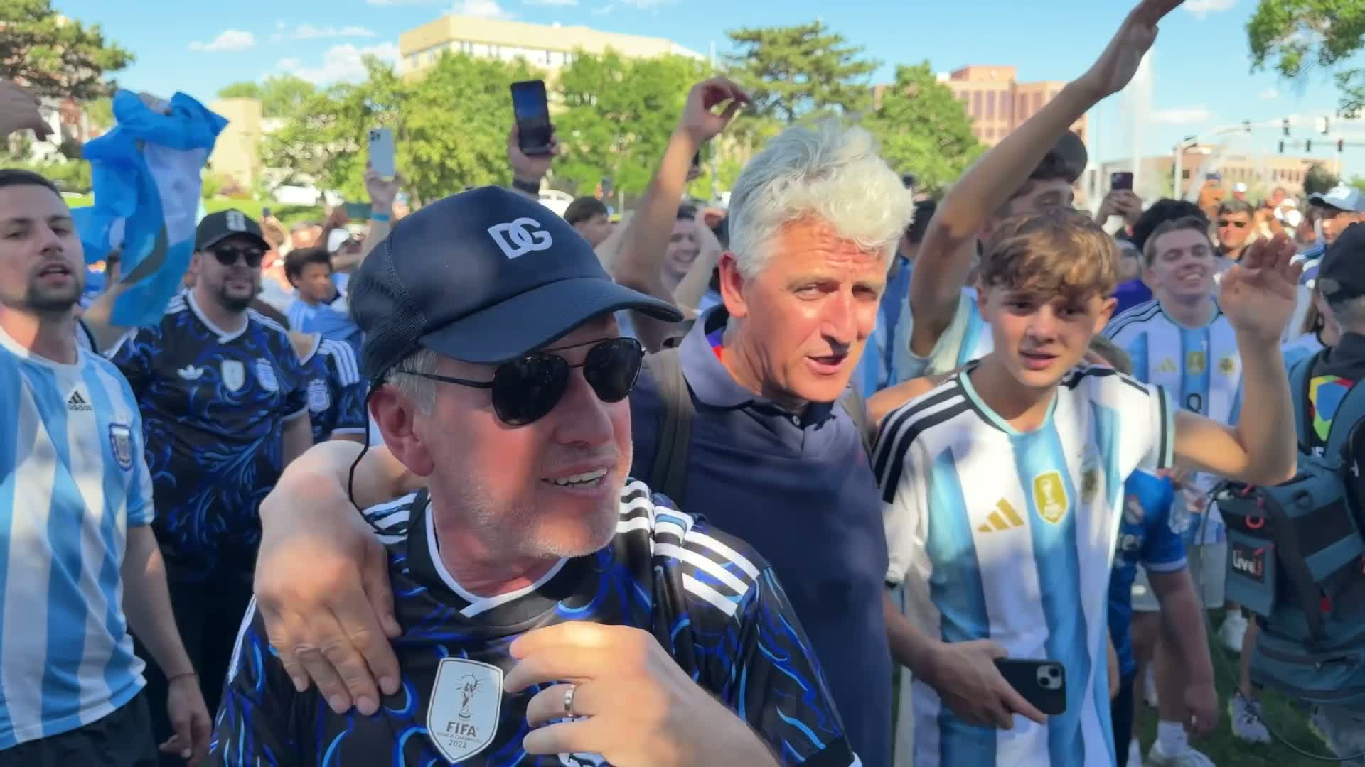 I Joined Argentina Fans' World Cup Party in Kansas City