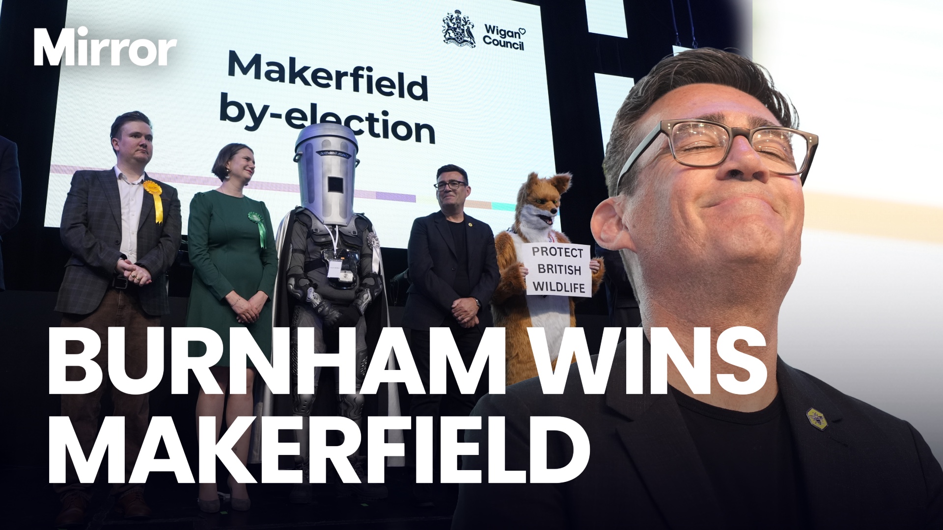 Andy Burnham WINS Makerfield by-election in landslide paving way for Labour leadership contest