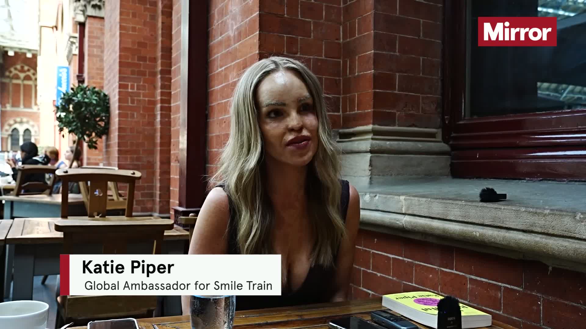 Katie Piper Moved to Tears by Cleft Children in Ghana