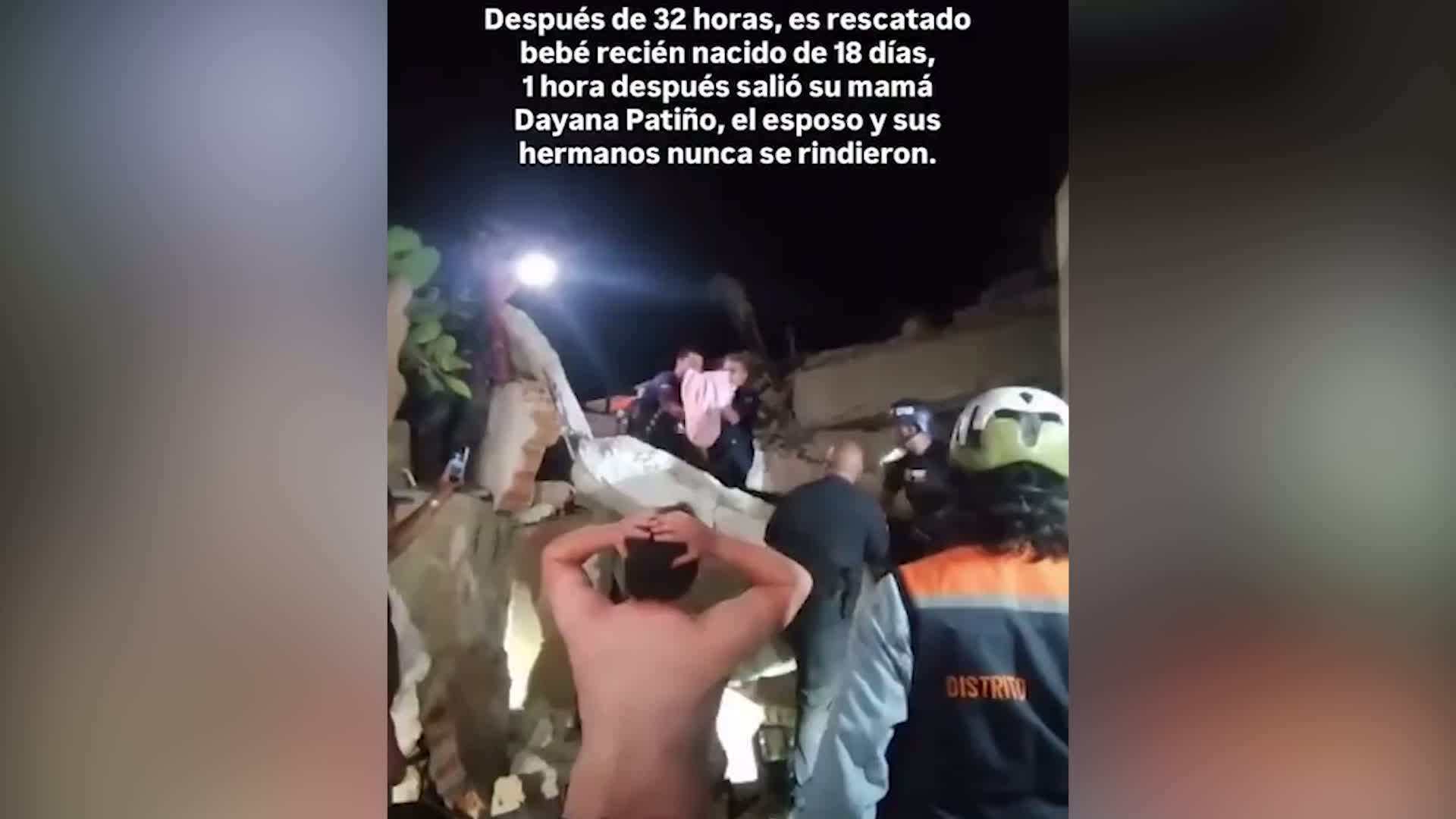 Newborn Baby Rescued from Rubble After Devastating Venezuela Earthquakes