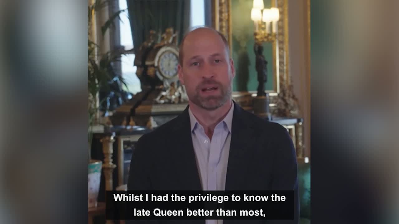 Prince William Shares Fondest Memories of Queen Elizabeth II in Windsor Castle Video