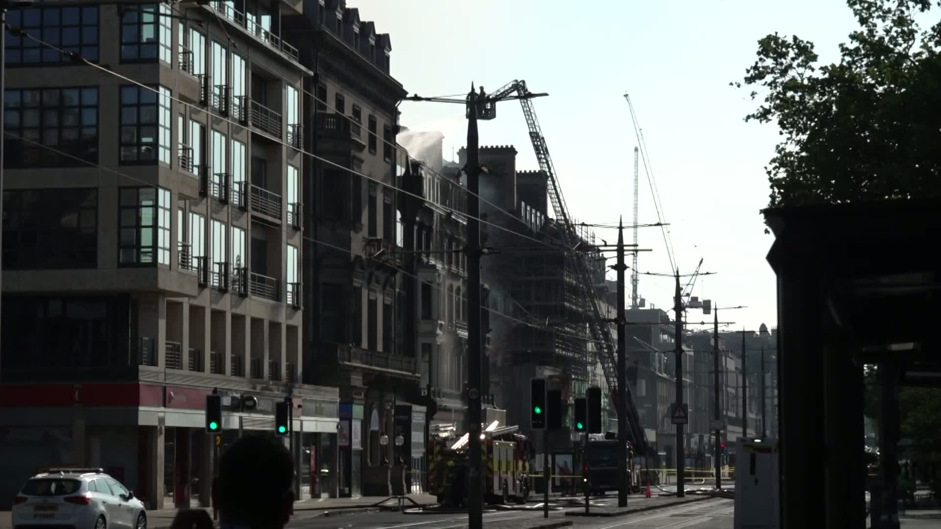Firefighters continue to tackle overnight city centre blaze
