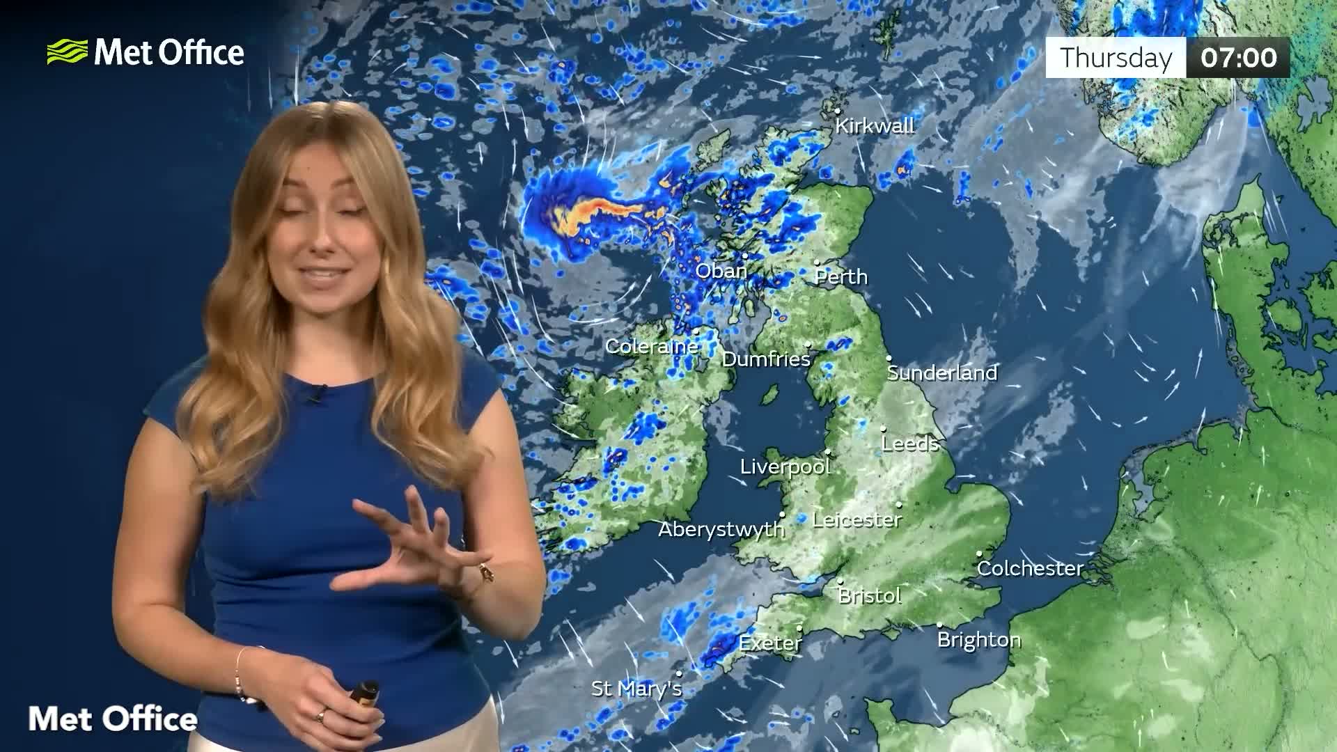 Met Office: 29 UK counties face heavy rain on Thursday