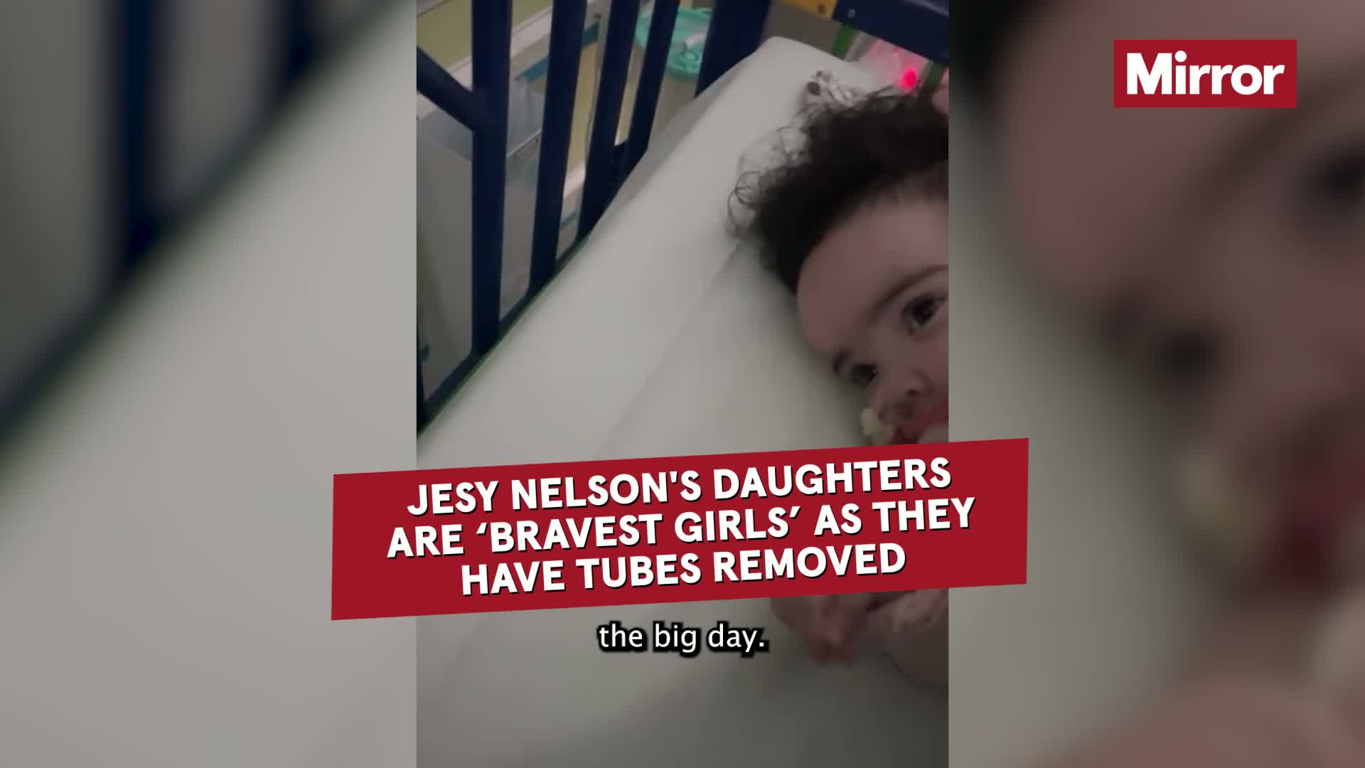 Jesy Nelson's daughters 'bravest girls' as feeding tubes removed