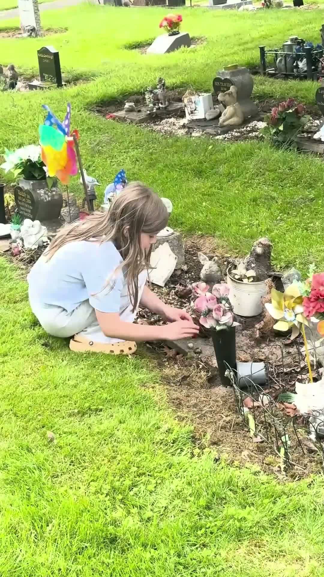 Schoolgirl, 9, Hailed 'Angel' for Tending to Strangers' Graves in Cemetery