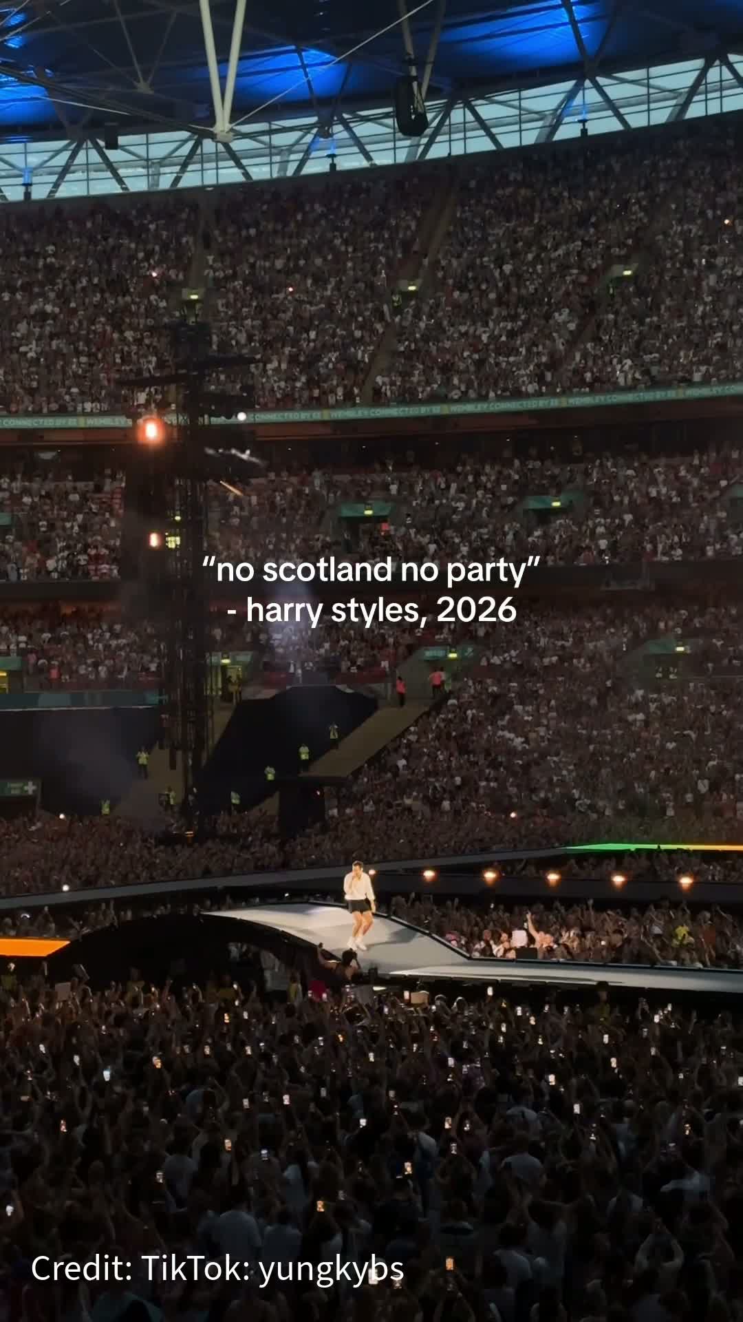 Harry Styles Chants 'No Scotland No Party' at Wembley, Fans Question Missing Scottish Date