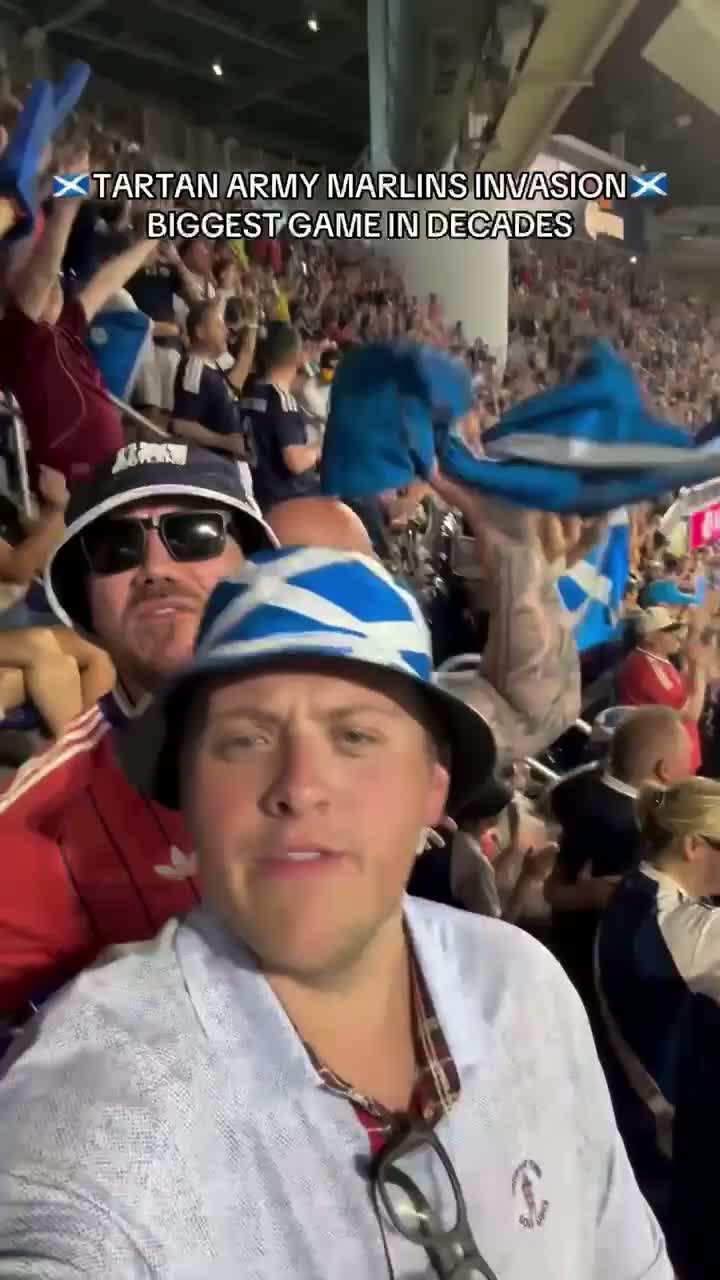 Tartan Army Unites with Miami Marlins Fans Singing Proclaimers Hit at Baseball Game