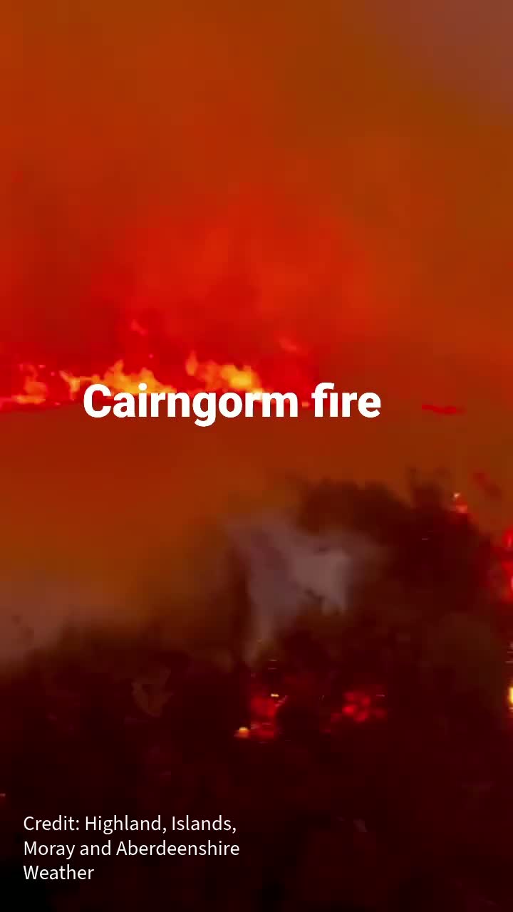 Cairngorm wildfire smoke to drift as far as Aberdeen after 200 hours of firefighting
