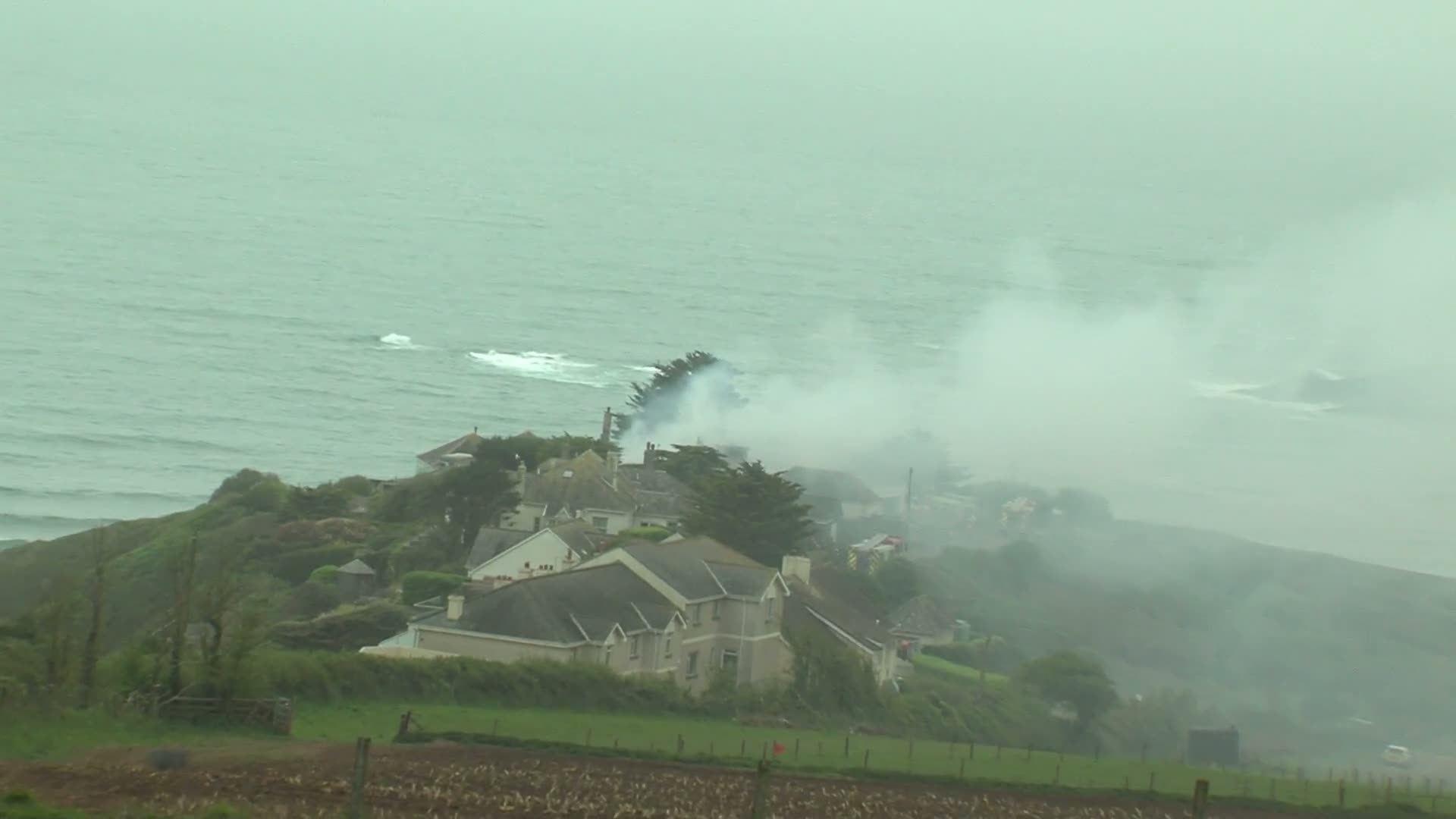 House fire breaks out at Devon seaside village | Devon Live