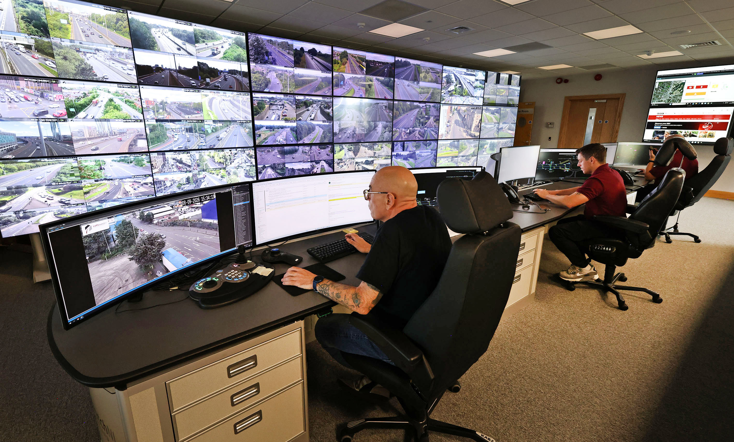 Inside the control room where NI's roads are watched around the clock