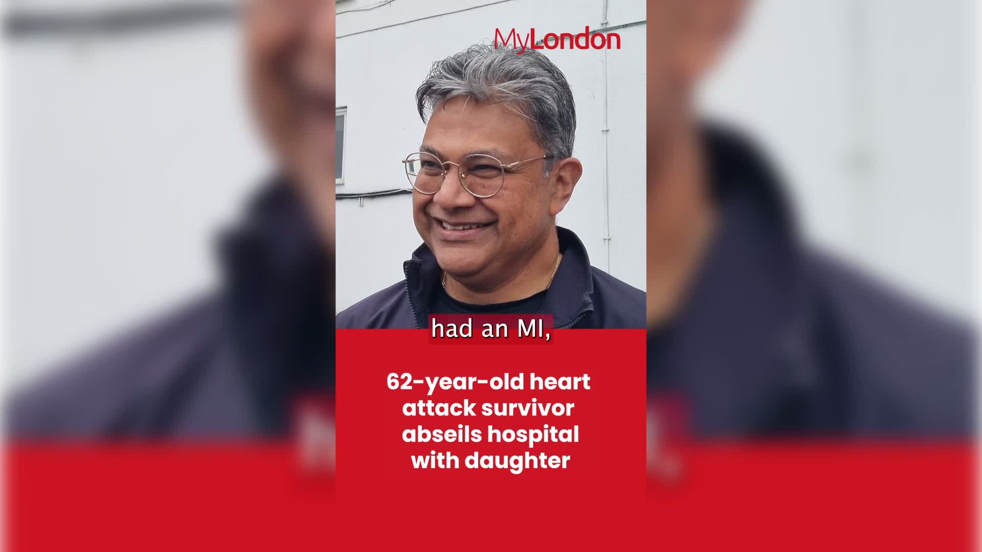 Heart attack survivor who mistook symptoms for indigestion abseils hospital