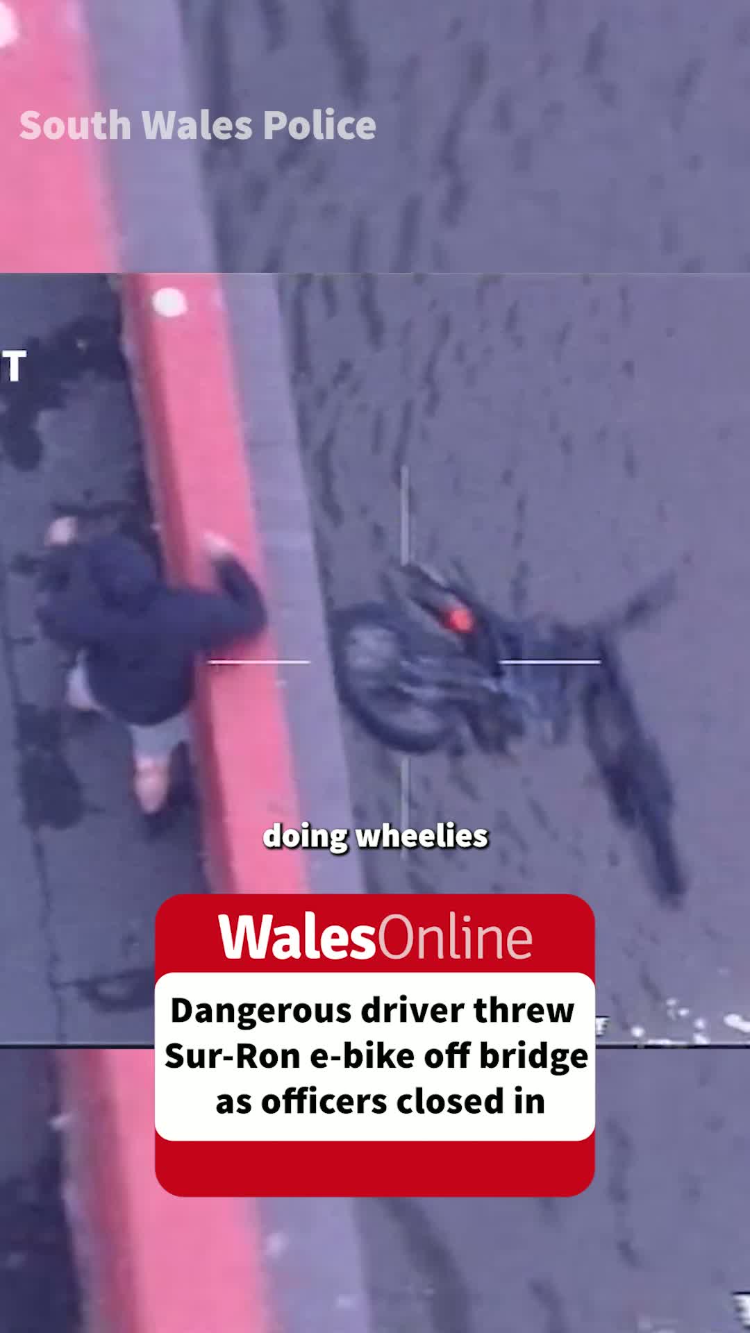 E-Bike Rider Jailed for Wheelies Through Newport City Centre