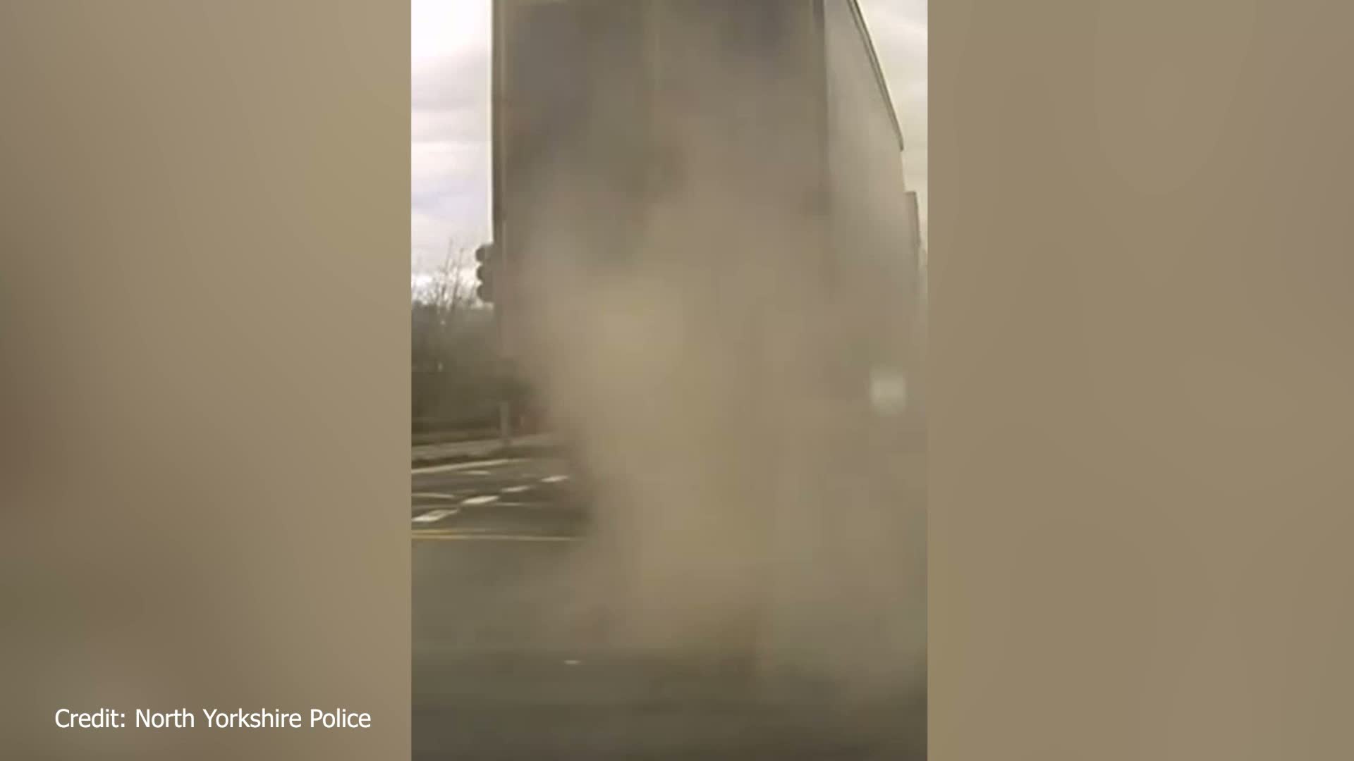Shock M62 video shows drink-driver behind the wheel of a lorry driving ...