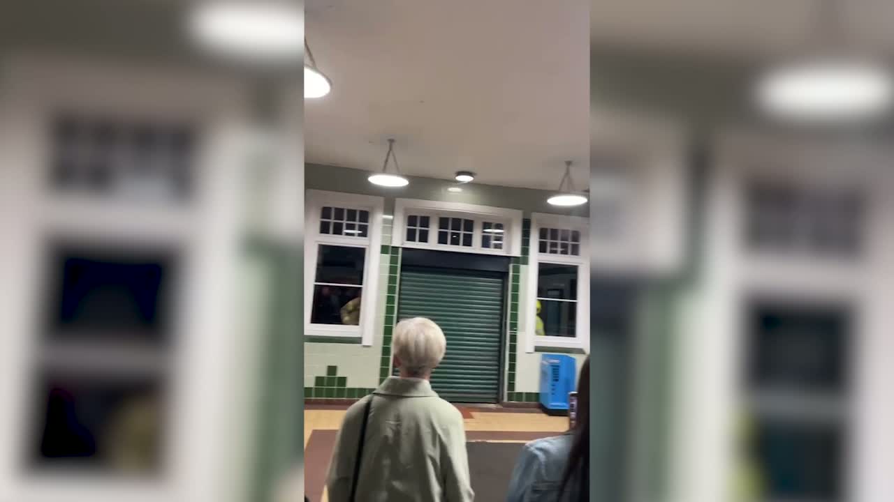 Passengers Cheer as Police Free Them from Locked Olton Station