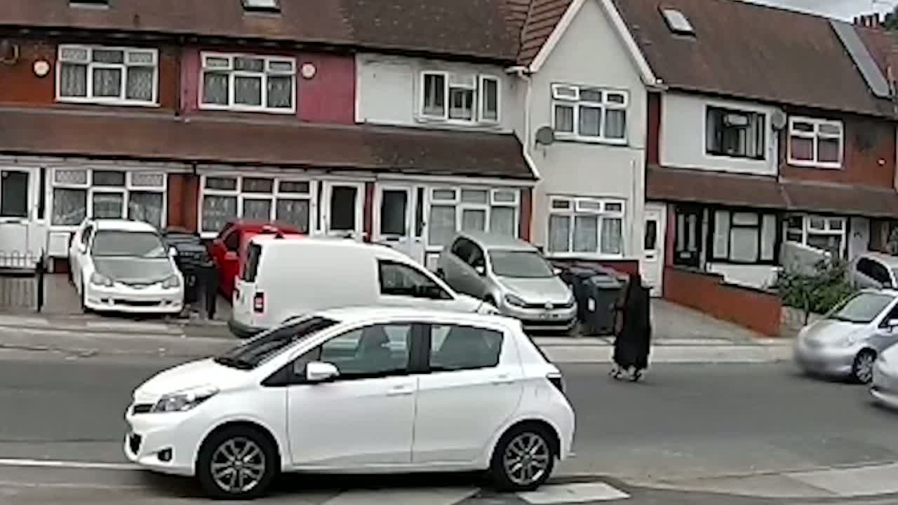 Harrowing moment woman is knocked down by hit-and-run driver in Birmingham