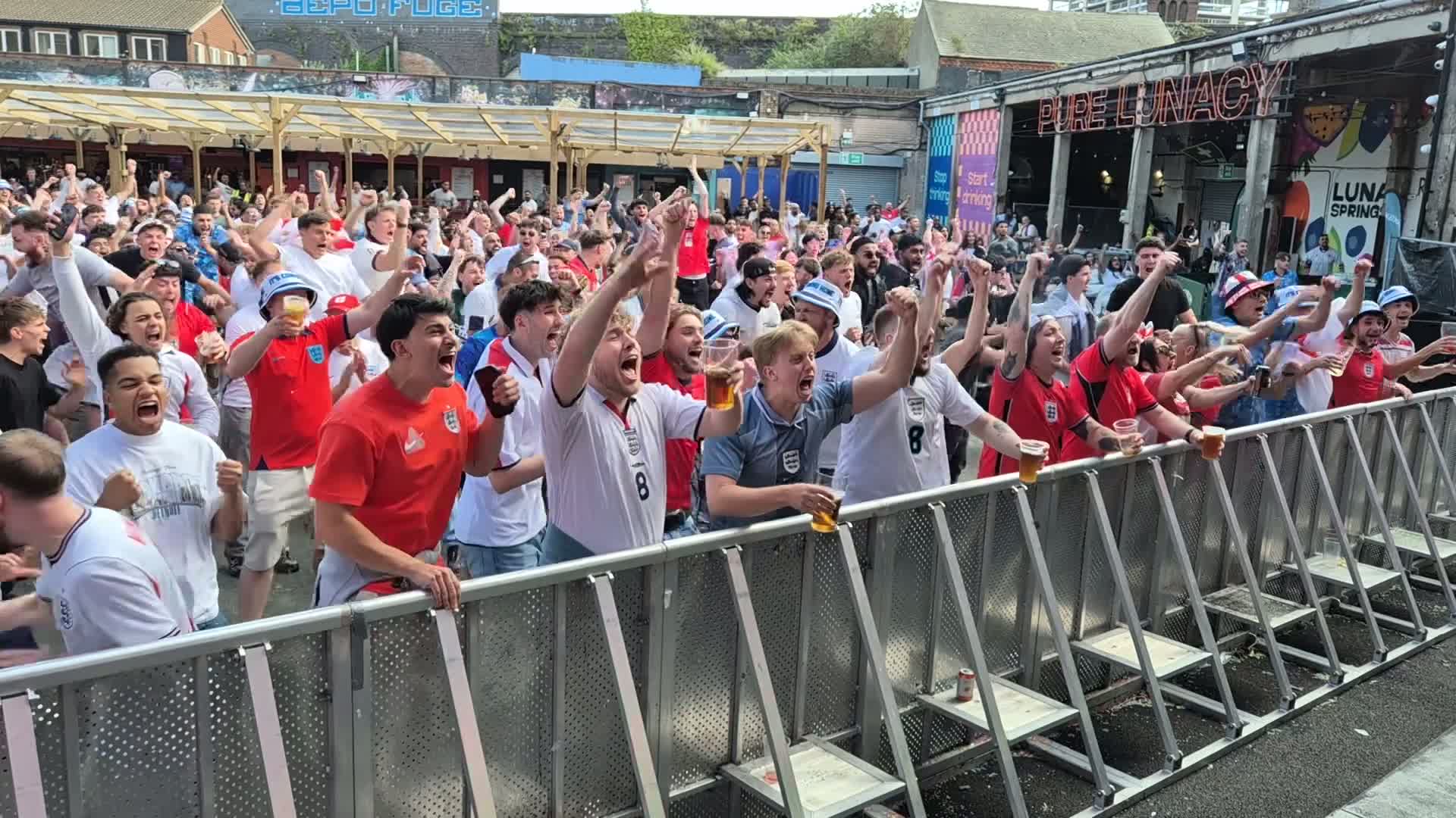 Birmingham erupts in joy as England scores two goals to beat DR Congo in World Cup