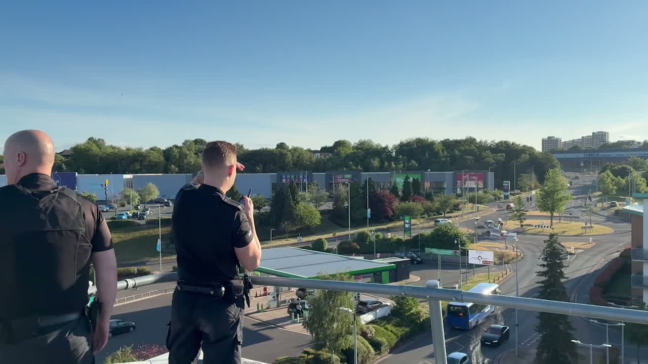 Dudley Council Drone Catches Yobs and Car Cruisers at Merry Hill