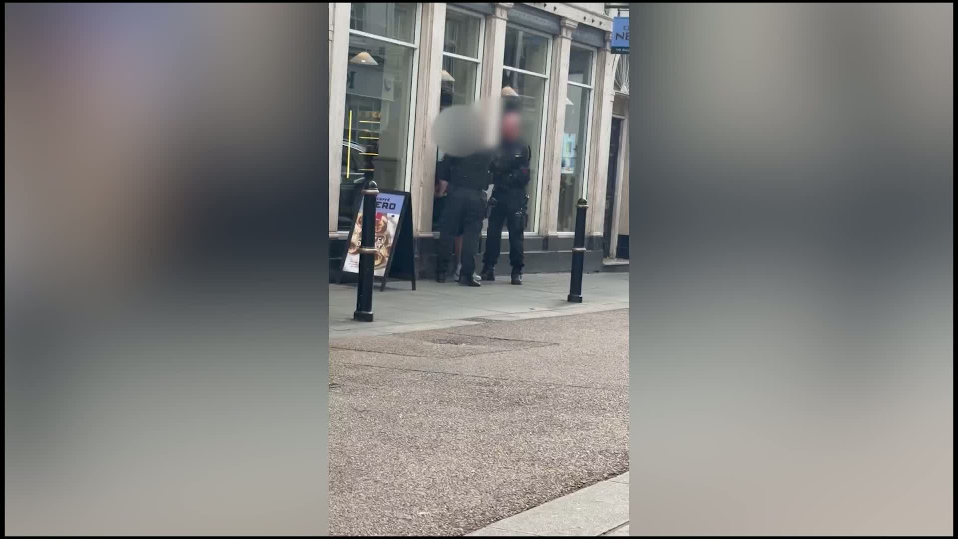Topless man 'taken to ground' by police in Worcester; force defends arrest