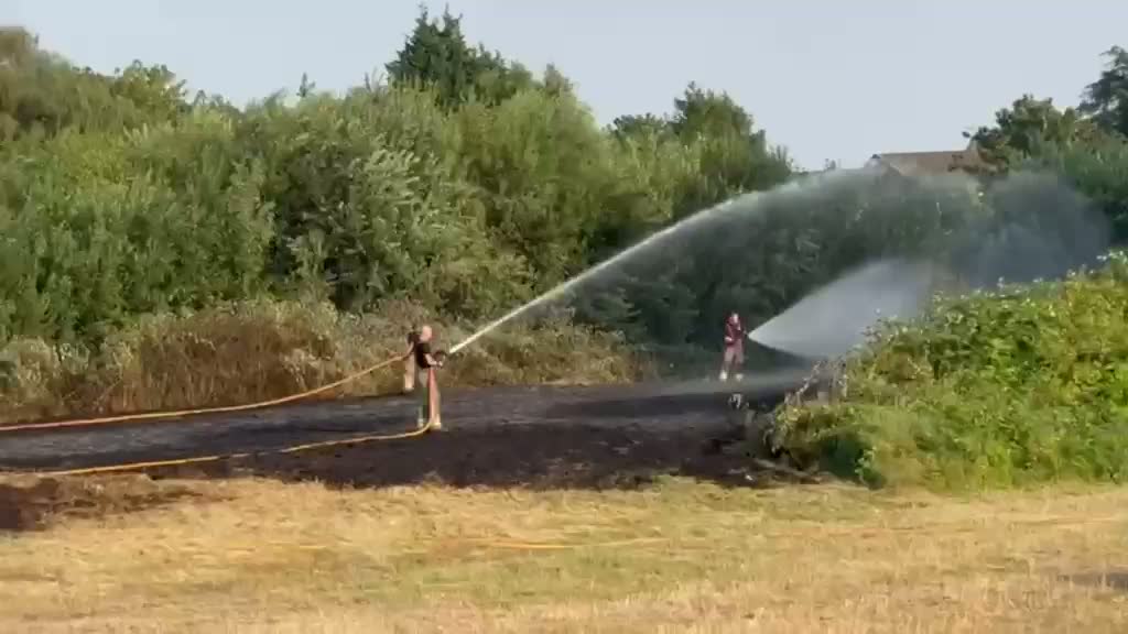 Firefighters Battle 2,000 Square Metre Blaze at Perry Common Meadows in Birmingham
