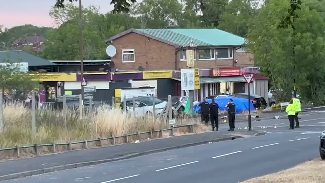 Nine-year-old boy critical after Kings Norton crash; two arrested