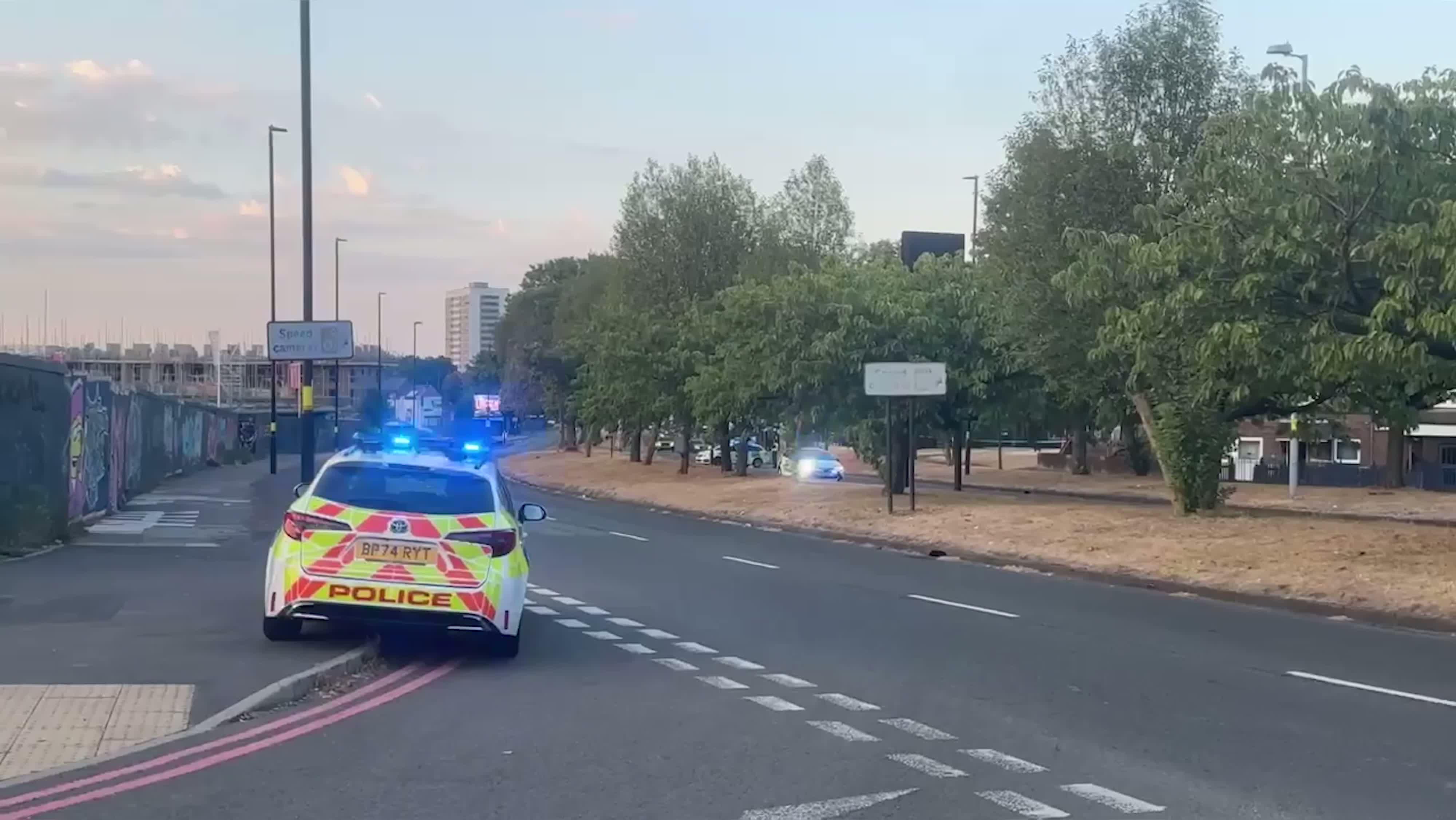 Ladywood Middleway cordoned off as police guard scene