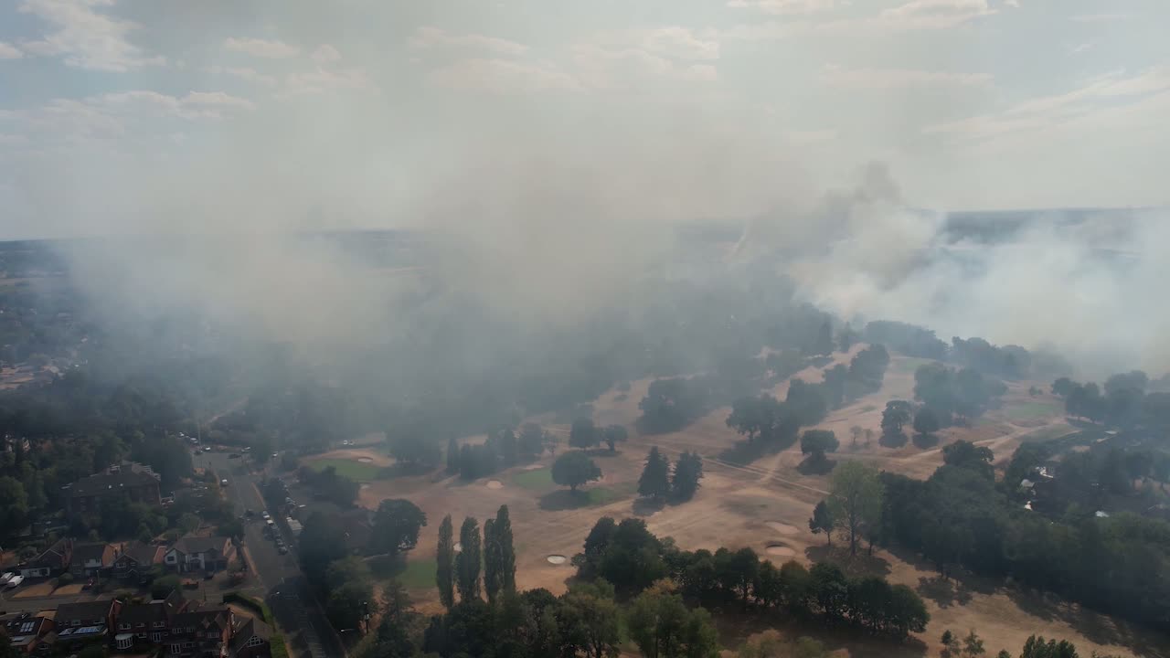 Stourbridge fire drone footage reveals devastation as blaze enters second day