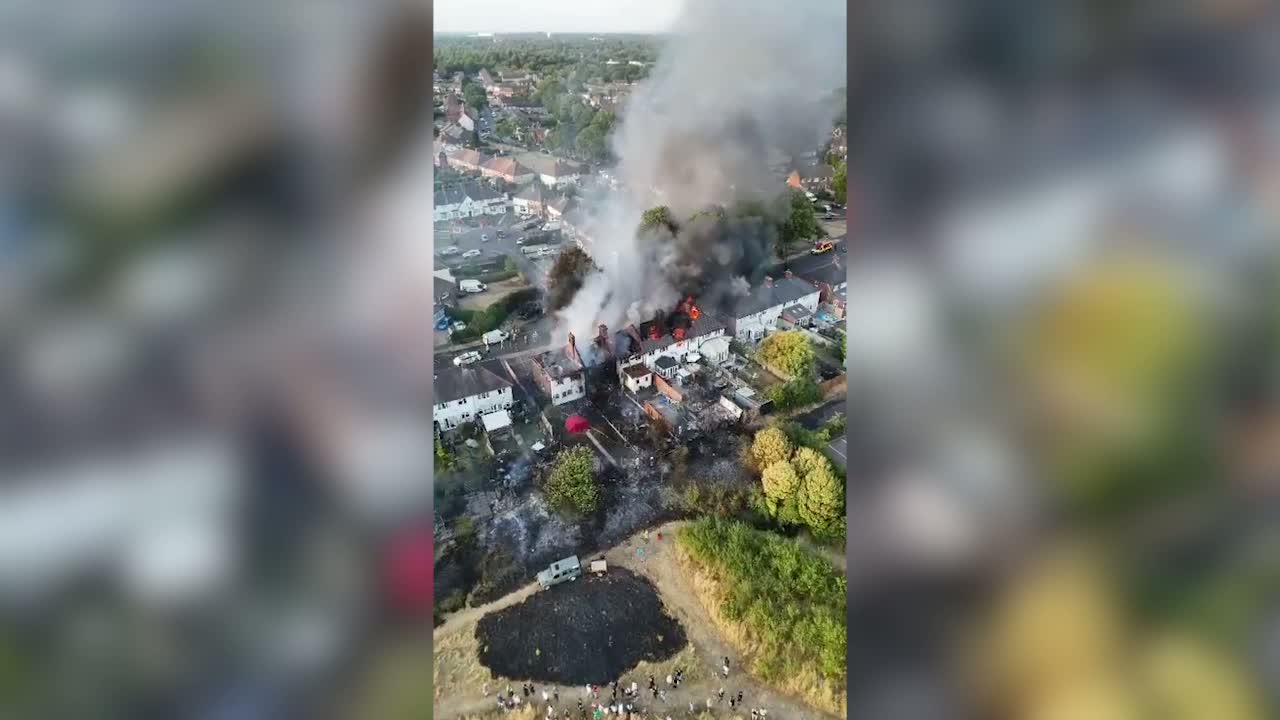 Houses ablaze in Birmingham as firefighters battle major fires