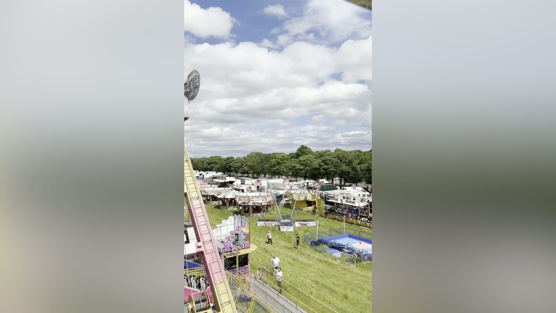 Spectacular Views from The Hoppings Big Wheel in Newcastle