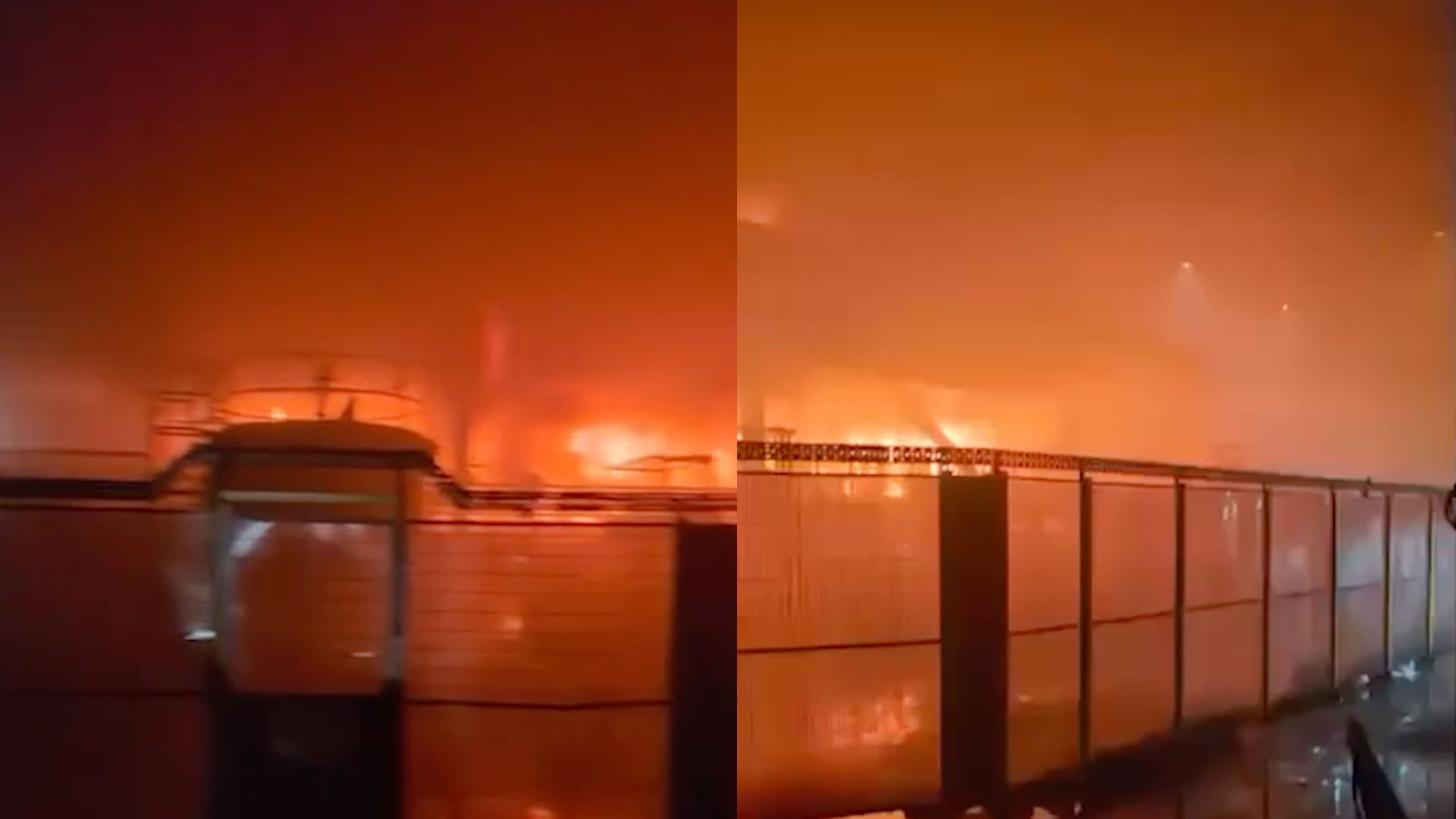  Large blaze breaks out at site in Port Talbot