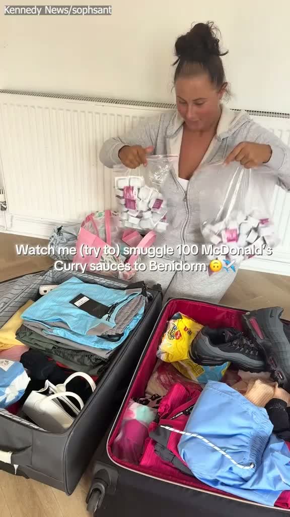 Midlands Mum Smuggles 100 McDonald's Curry Sauce Pots to Benidorm Holiday