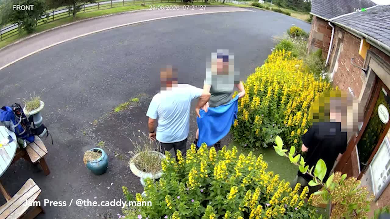 Restaurant boss catches man 'about to take a dump on doorstep'