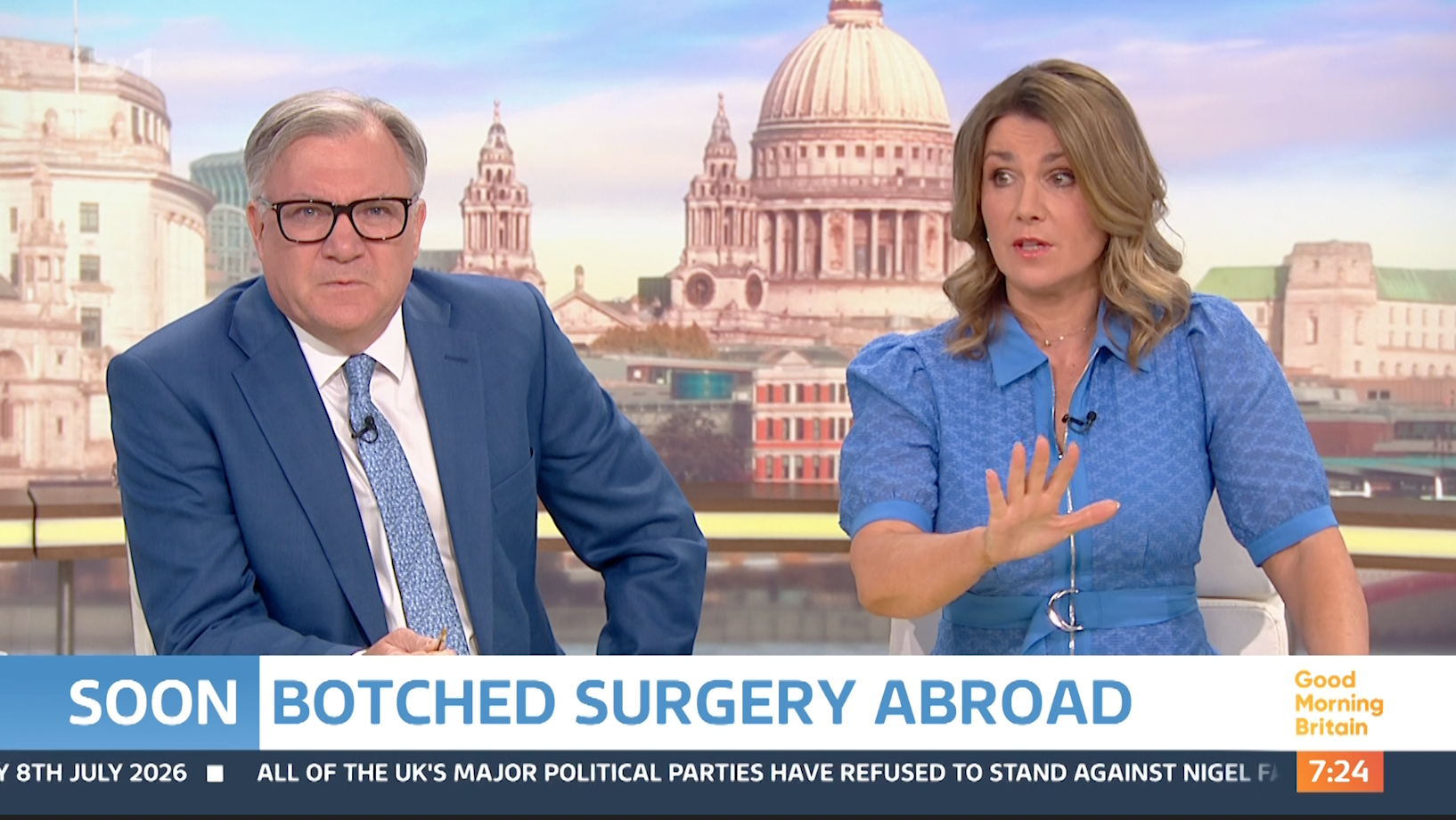 GMB's Susanna Reid Apologises Over 'Gruesome' Surgery Image