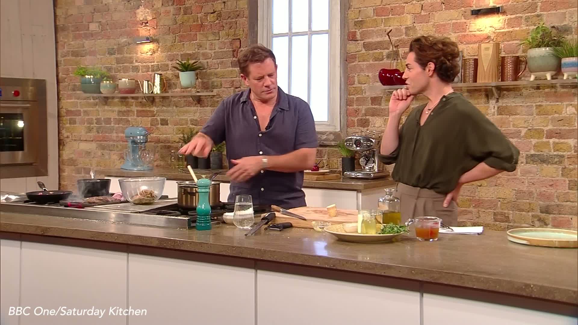 I'm A Celeb Star Tom Read Wilson Leaves Matt Tebbutt Blushing on Saturday Kitchen