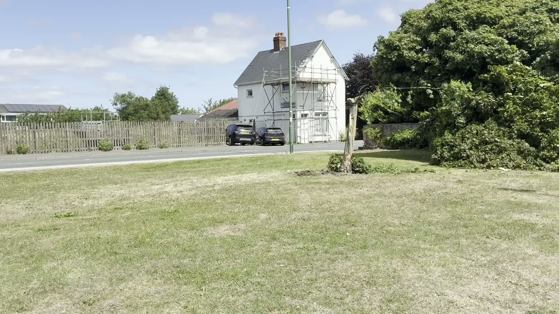 Bus crashes into County Durham garden, family lucky escape