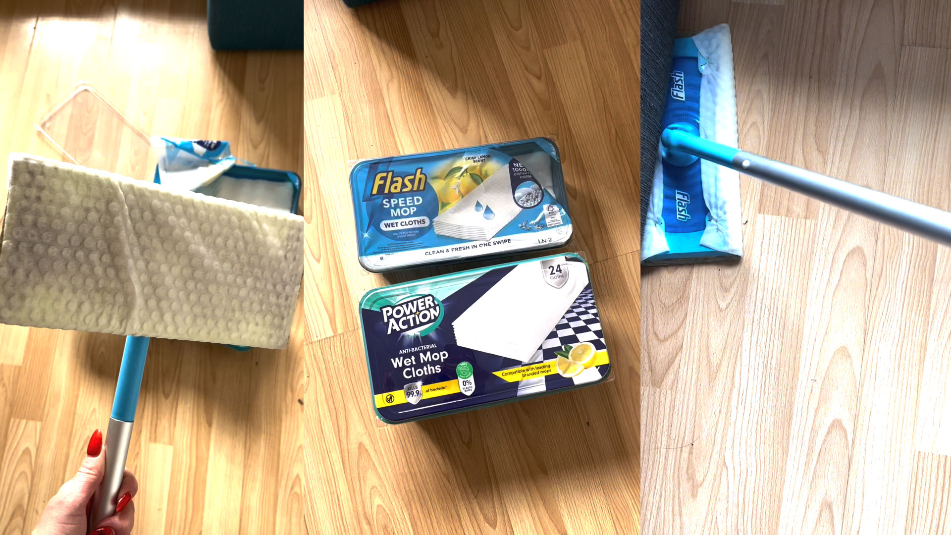 I compared Flash floor wipes to Home Bargains version and there was clear winner
