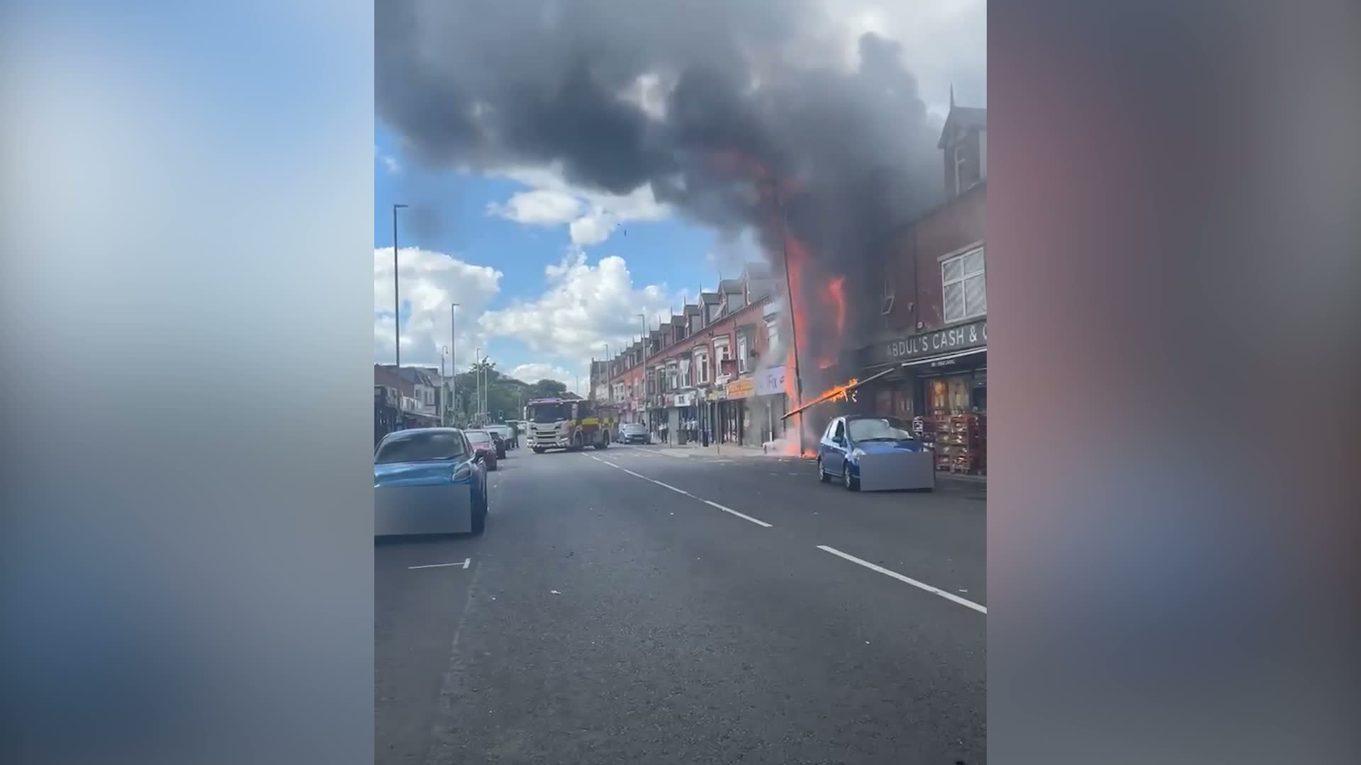 Fire Engulfs Middlesbrough Takeaway: Eight Fire Engines Respond