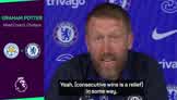 Potter says Chelsea's consecutive wins are a 'relief' after run of poor form